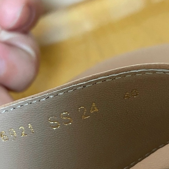 LK Bennett Leather Nude Block Heel Sandals Size 40 - Picture 5 of 7